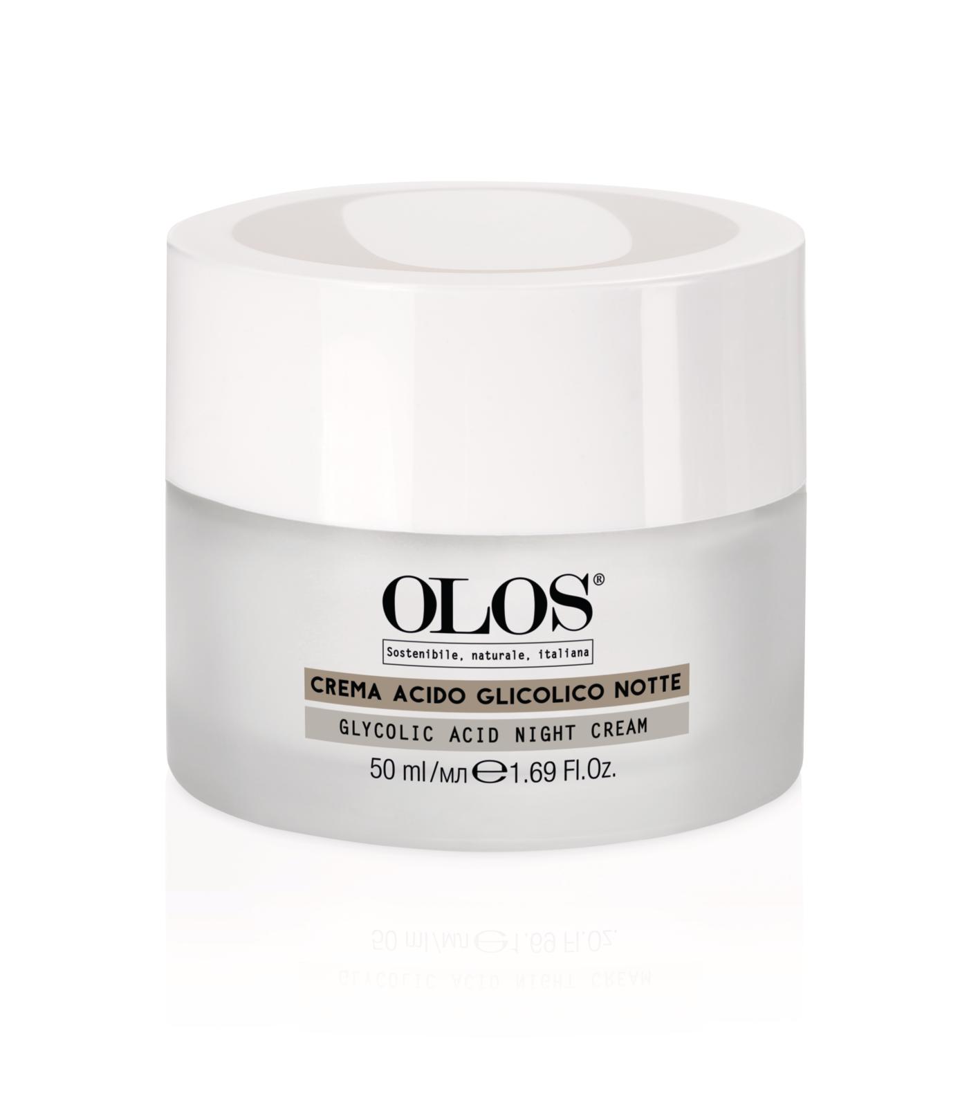 Olos Линия с кислотами. Ночной крем с гликолевой кислотой 50 мл — изображение 2